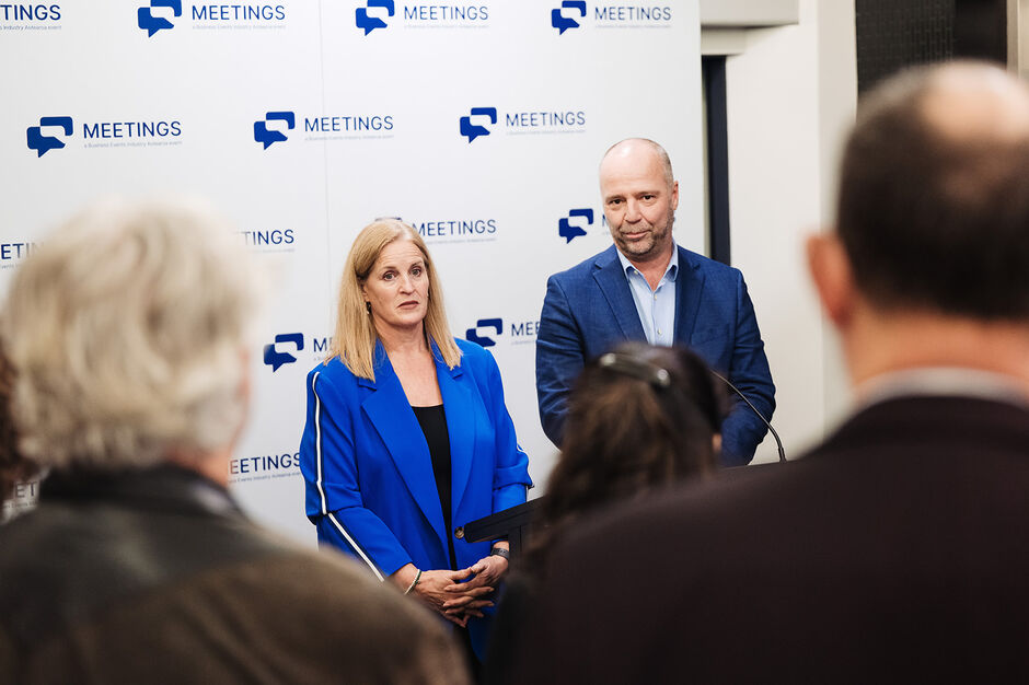 1 Minister Louise Upston and Rene de Monchy at MEETINGS v2