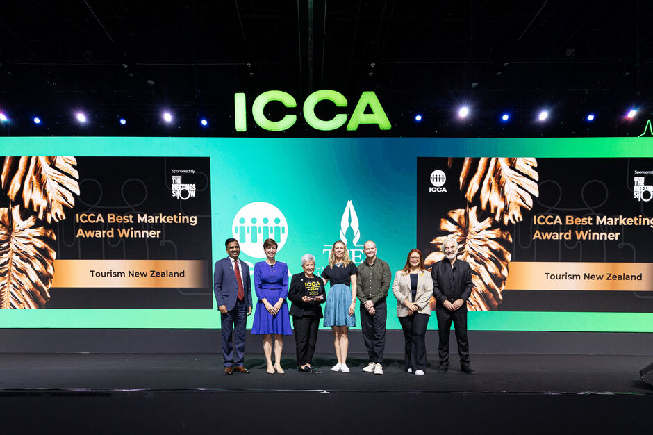 Tourism New Zealand wins ICCA 2023 Best Marketing Award